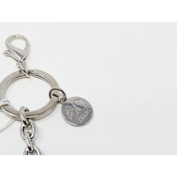 Chico's 30 Years Unforgettable Bling Rhinestone Heart Shaped Key Chain Fob New - Picture 3 of 5